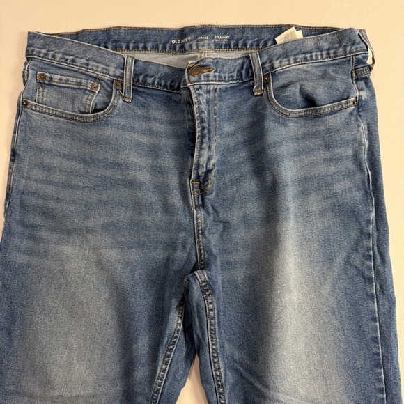Old Navy Mens Straight Leg Built-In Flex Jeans - Size 40x32 - Blue Denim - Picture 5 of 9